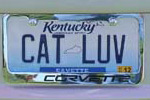 Corvette Vanity License Plates from the NCM's C5/C6 Bash