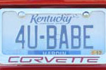 Corvette Vanity License Plates from the NCM's C5/C6 Bash