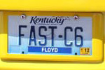 Corvette Vanity License Plates from the NCM's C5/C6 Bash