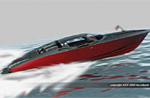 Split Window inspired Corvette Speed Boat