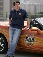 Patrick Dempsey with the Indy 500 Corvette Pace Car