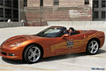 Patrick Dempsey with the Indy 500 Corvette Pace Car