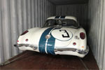 The #3 Briggs Cunningham Corvette Arrives in France for 50th Anniversary Celebration at Le Mans