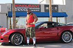 Mr. T in Bondurant's 2010 Corvette ZR1