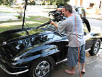 Washing a 1966 Corvette Convertible