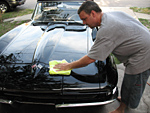 Washing a 1966 Corvette Convertible