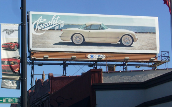 Corvette Billboards On Display for Woodward Dream Cruise