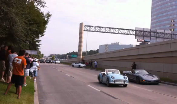 [FAIL] Corvette C6 Burnout Fail at Houston Cars & COffee