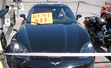 C6 Corvette Z06 For Rent on the Vegas Strip