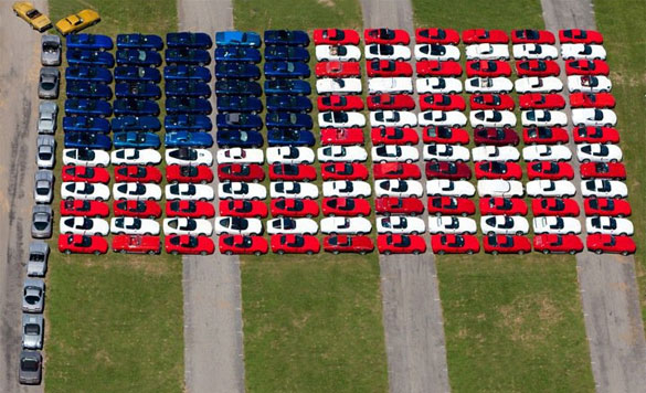 [VIDEO] 2010 Corvettes at Carlisle's American Flag Display