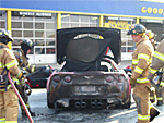 Z06 Corvette on Fire
