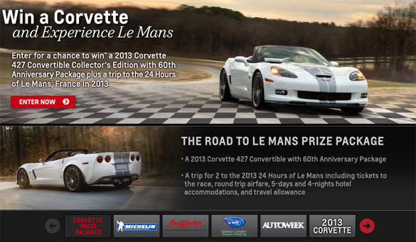 The 2012 Race to Win Corvette Contest is Now Open