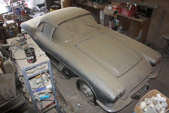 Corvettes on eBay: 1961 Corvette is a True Barn Find