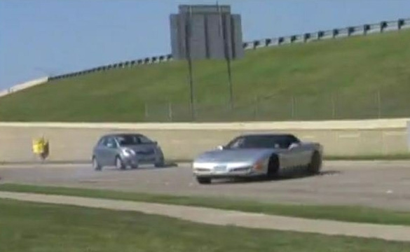 [VIDEO] C5 Z06 Driver Goes Off-Course While Attempting a Burnout at Dallas Cars and Coffee