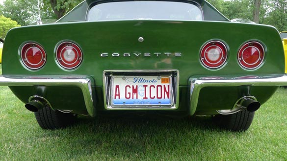 The Corvette Vanity Plates of Bloomington Gold 2012