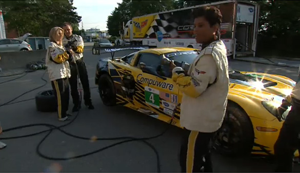 [VIDEO] Corvette Racing's Mosport Pit Stop Demonstration - in High Heels?