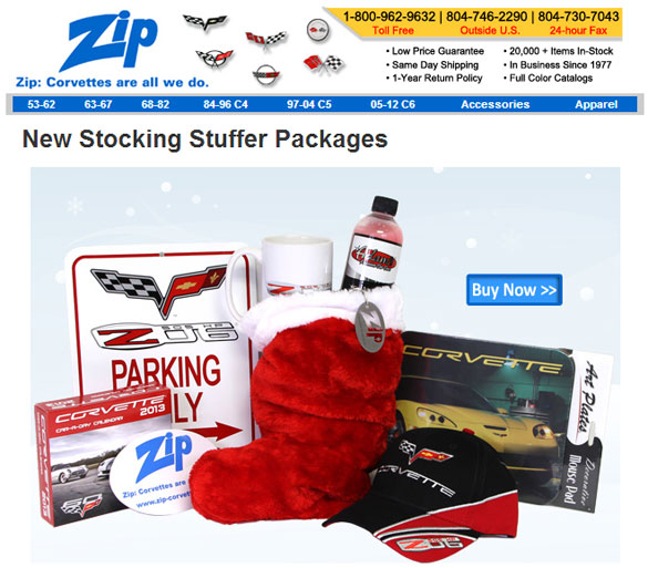 Zip Corvette Parts Rolls Out New Stocking Stuffer Packages