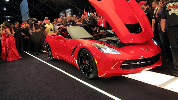 First Retail VIN 2014 Corvette Stingray Sells for $1.05 Million At Barrett-Jackson