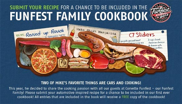 Submit your Recipes for Mid America Motorworks FunFest Corvette Cookbook