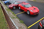 Five 2014 Corvette Stingrays at the Bowling Green Assembly Plant