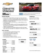More GM Docs Suggests 2014 Corvette Stingray Coupe to have 455 HP and 460 lb.-ft Torque