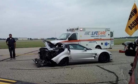 [ACCIDENT] Corvette ZR1 Crashes After Celebratory Burnout at the Michigan Mile