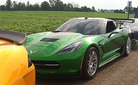 [PIC] 2014 Corvette Stingray Spotted in Michigan on the Set of Transformers 4