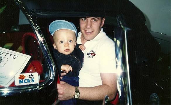 Fall '92-That's my son Tyler and I in my 1961 Corvette. Tyler is 21 now!