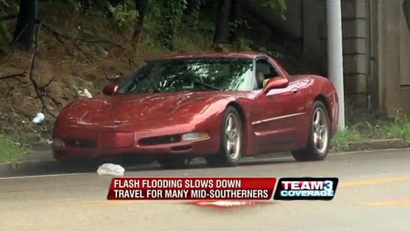 [VIDEO] Corvettes and Standing Water Do Not Play Well Together