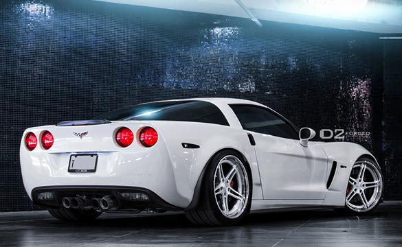 [PICS] White Corvette Z06 on D2FORGED CV3-LP Lightweight Wheels