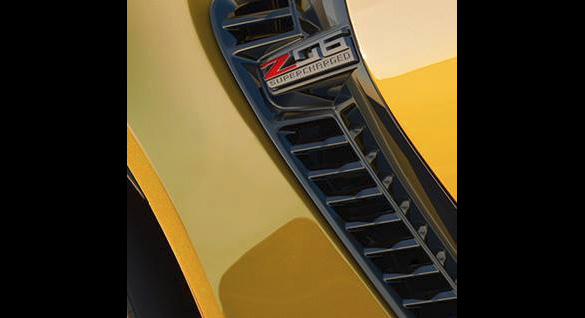 Genuine GM Front Right Fender Z06 Supercharged Emblem 15-19 Corvette – OEM 22902187