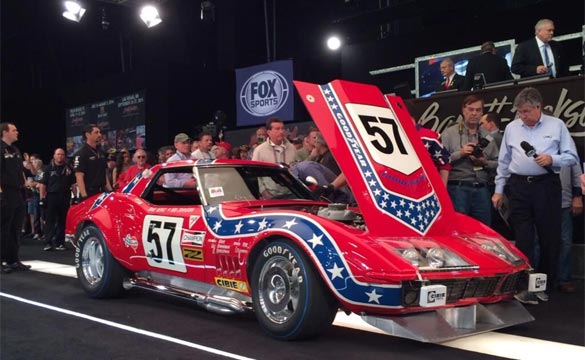 famous Corvette racecar known as the 'Rebel' lot 5022, a 1969 L88, sold for $2.86M including bidder fees