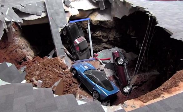 BREAKING NEWS: A Sinkhole Under the National Corvette Museum Opens and Swallows 8 Corvettes