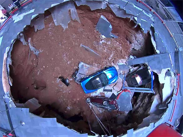 Corvette Museum Marks One Year Anniversary of the Sinkhole that Swallowed Eight Corvettes