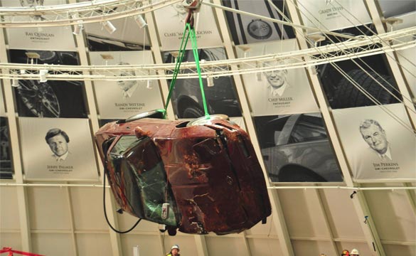 Corvette Museum Recovers the 1993 40th Anniversary Corvette from Sky Dome Sinkhole