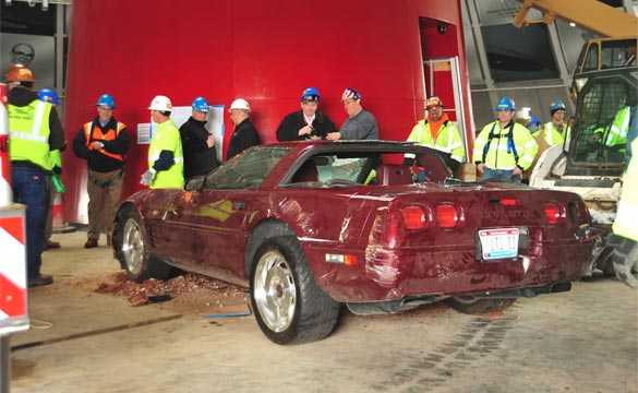 Corvette Museum Recovers the 1993 40th Anniversary Corvette from Sky Dome Sinkhole