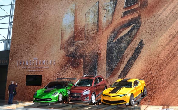 Chevrolet Displays Corvette Stingray, Camaro and Trax Movie Cars from Transformers: Age of Extinction at NYIAS