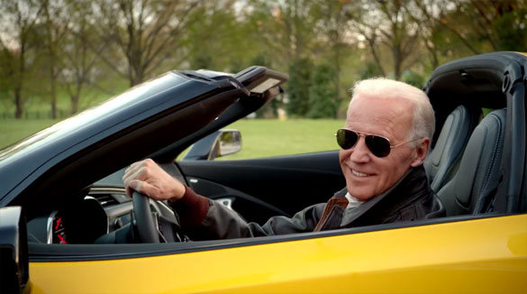 'I'm Ridin with Biden' Draft Movement Features the Vice President in a Corvette Stingray