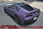 Corvette Stingray Gets a Matte Purple Metallic Wrap