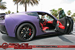 Corvette Stingray Gets a Matte Purple Metallic Wrap