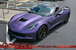 Corvette Stingray Gets a Matte Purple Metallic Wrap