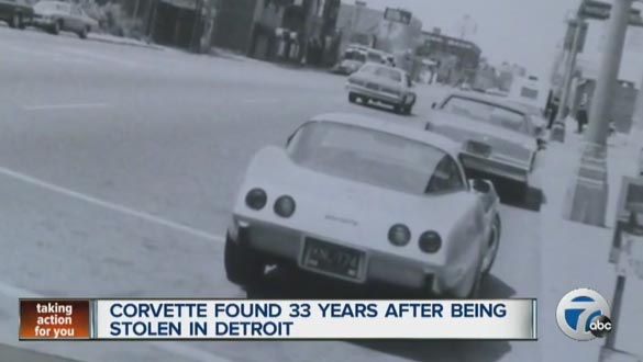 [VIDEO] 1979 Corvette Stolen 33 Years Ago Has Been Found