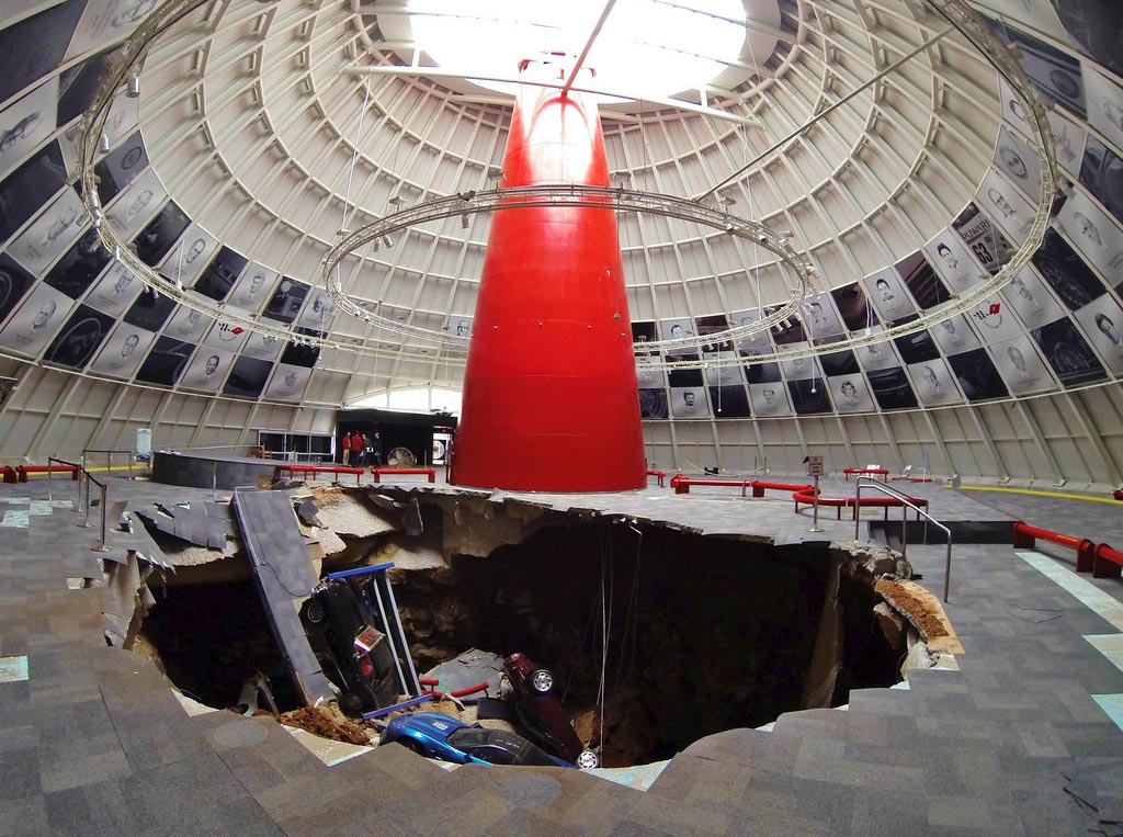 Ten Years Ago Today, a Sinkhole Swallowed Eight Corvettes at the National Corvette Museum