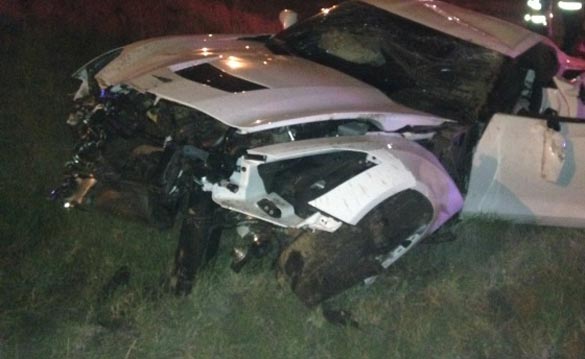 [SAVE THE STINGRAYS] Corvette Stingray Totaled in Crash, Driver Walks Away