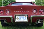Corvette Vanity Plates from Bloomington Gold 2014