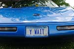 Corvette Vanity Plates from Bloomington Gold 2014