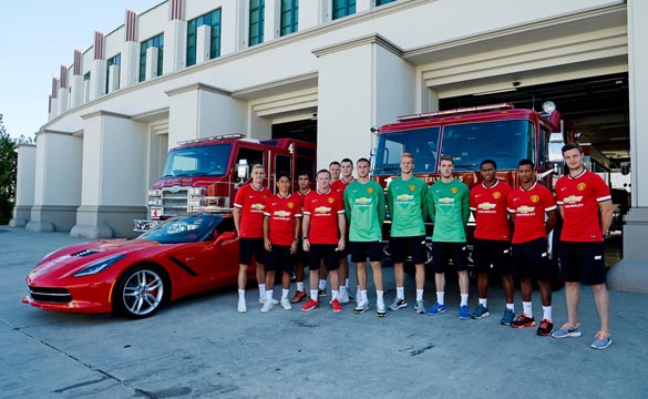 Manchester United FC Players Cruise Beverly Hills in Chevy Vehicles