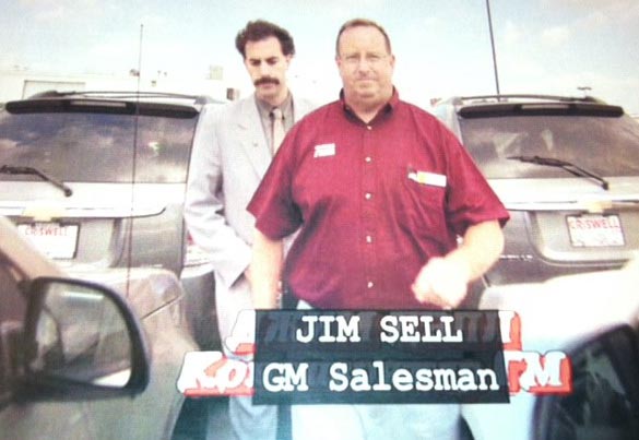 Jim Sell and Borat