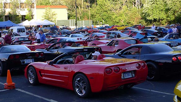 The 2014 Corvettes on Woodward Food Drive