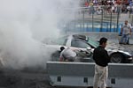 The Burnout Contest at the 2014 Corvettes at Carlisle